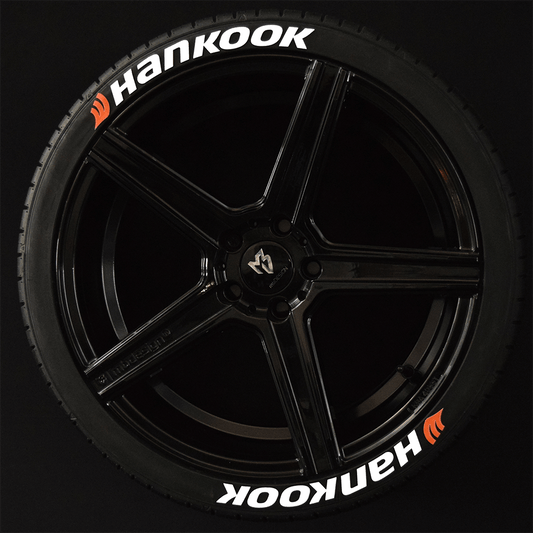 Hankook Reifenschrift 2x Schrift Weiß