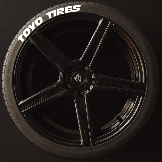 Toyo Tires Reifenschrift 1x Schrift Weiß