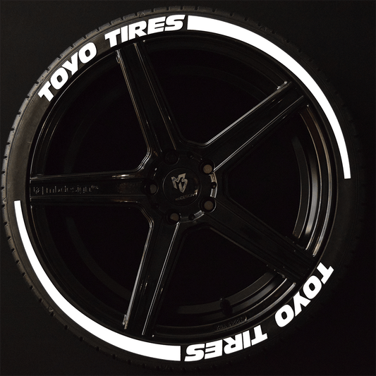 Toyo Tires Reifenschrift 1x Schrift Wings Weiß